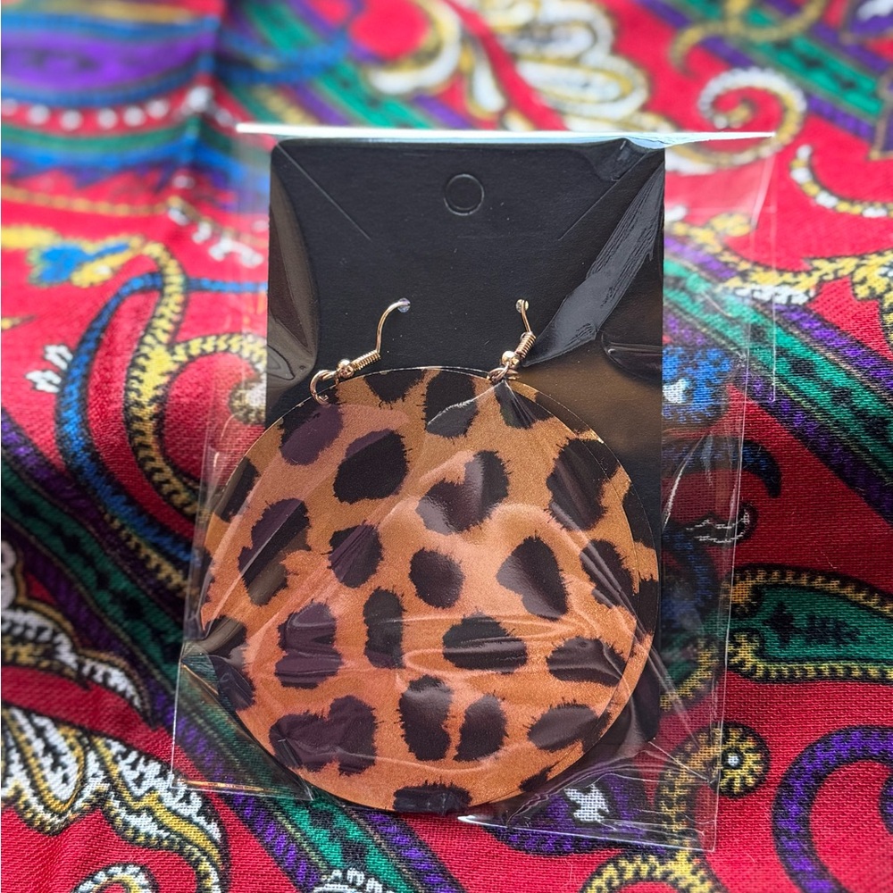 Leopard Print Earrings